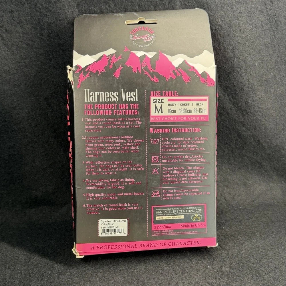 Touchdog dog harness size‎ large New Open Box